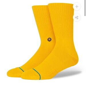 Stance Icon Quarter Mustard Yellow Large